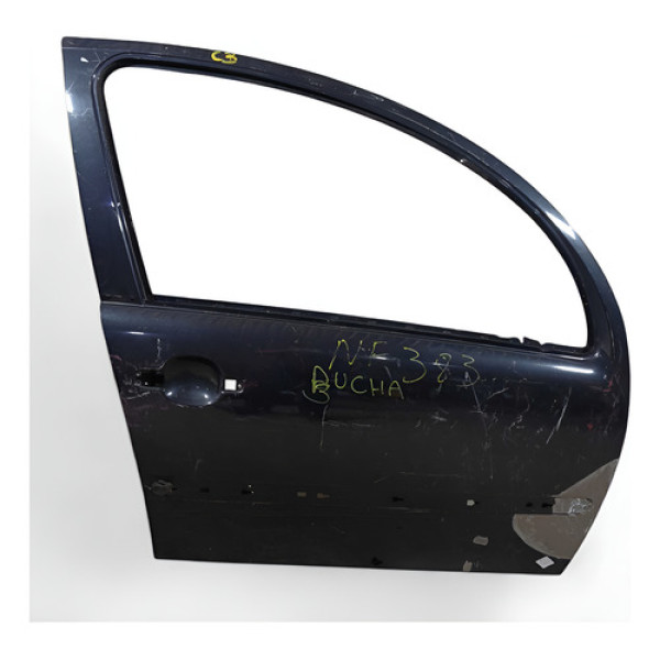Porta Dianteira Direita Recuperada C3 2003 Dianteira Direita Preto
