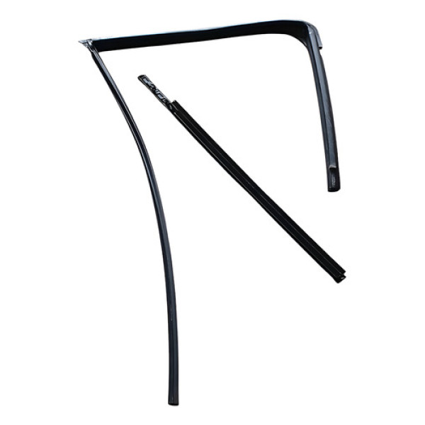 Kit Borracha Vidro Porta Traseira Direita Nissan Kicks 20/21 Preto