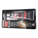 Silicone De Alta Temperatura Abro Plus Black 85g Preto - Preto