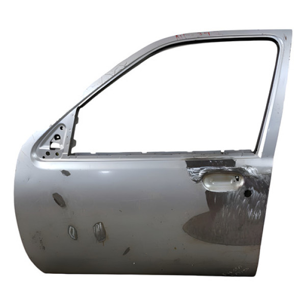 Porta Dianteira Esquerda Recuperada  Fiesta Antigo     95 Esquerda Prateado Dianteira