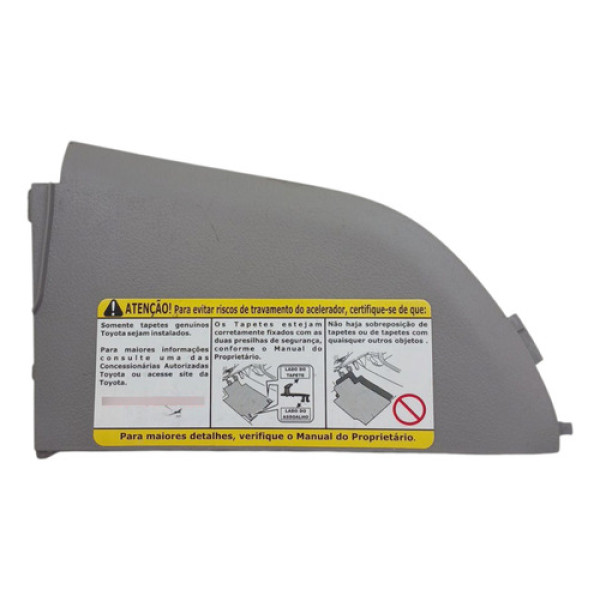 Moldura Esquerda Painel Toyota Corolla 09/14 Original Cinza Cinza