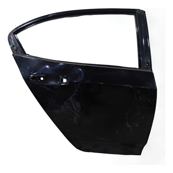 Porta Traseira Direita Honda City Recuperavel  2015/2021 Preto Direita Traseira