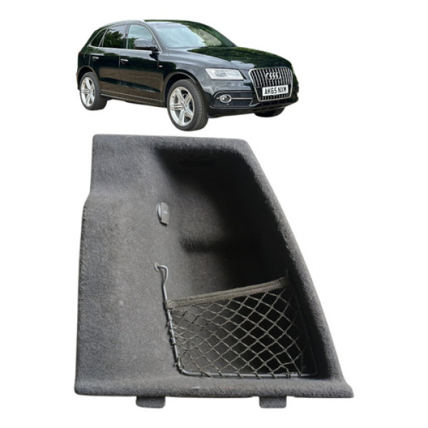 Acabamento Lateral Direito Porta Malas Audi Q5 2015 Marrom Marrom