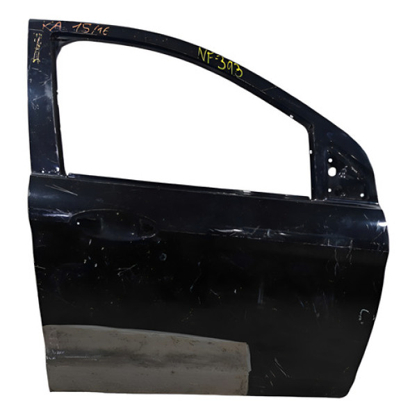 Porta Dianteira Direita Recuperada Ford Ka 2016 Preto Dirieta Dianteira