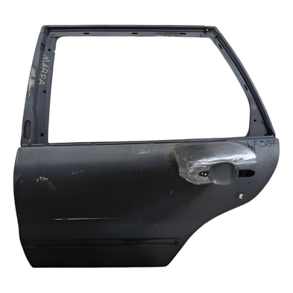 Porta Traseira Esquerda Recuperada Marea 1998 A 2005 Preto Traseira Esquerda