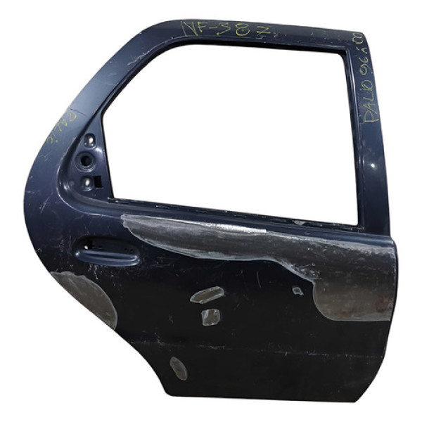 Porta Traseira Direita Recuperavel  Palio  1996/2000 Traseira Direto Azul-marinho