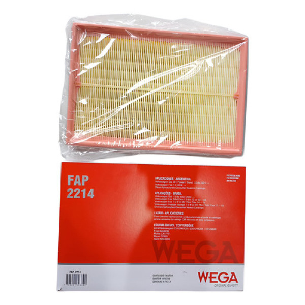 Filtro Ar Wega Fap2214 Vw Fox 03/16 Gol 02 Voyage 11/15