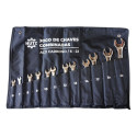 Jogo Chaves Combinadas 12 Pçs 6mm A 22mm Aço Carbono Hutz 1