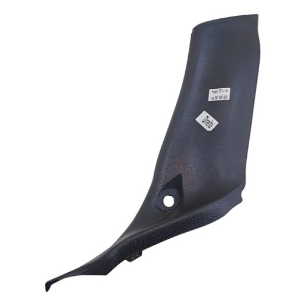 Moldura Inferior Coluna Tras Direita Peugeot 206 07  Detalhe Preto