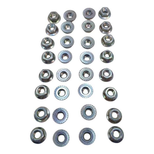 Porca 6mm Com Flange Hyundai  Hb20 2013 Com/30 Pçs