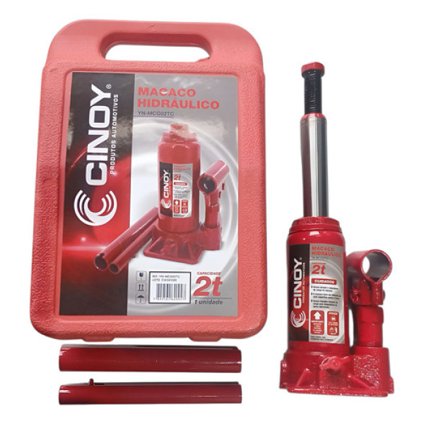 Macaco Hidráulico Cinoy 2toneladas Tipo Garrafa Universal