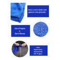 Toalha Secagem Automotiva Azul 40x60 400gsm