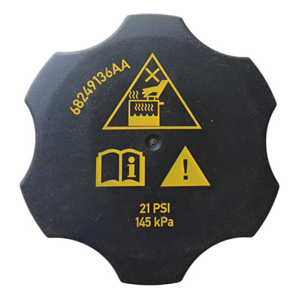 Tampa Reservatório Água Radiador Fiat Toro 2020 Preto