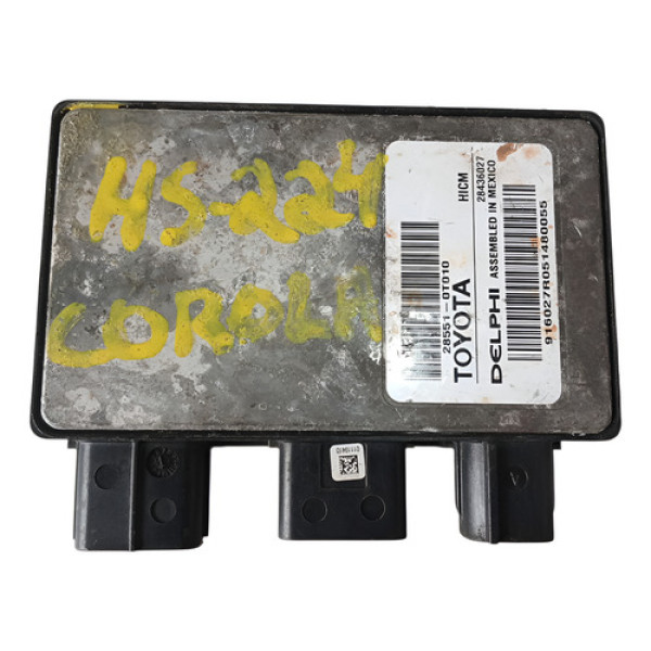 Módulo Central Bico Injetor Toyota Corolla 15/19 Cinza Cinza