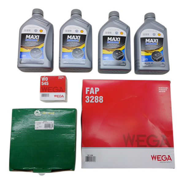 Kit Revisao Oleo Correia Tensor Filtro Vw Fox Gol Up Voyage