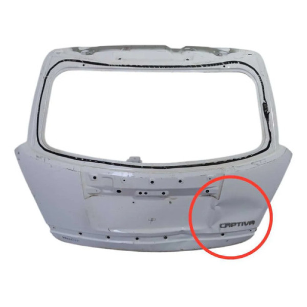 Tampa Traseira Captiva 2008 2014 Original (recuperavel) Branco