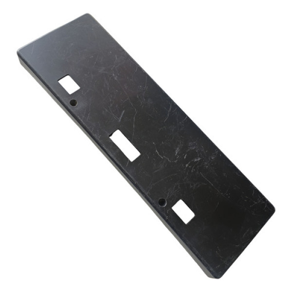 Suporte Placa Peugeot 207 09/14 Preto