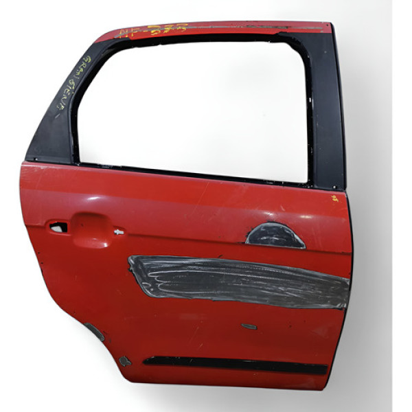 Porta Traseira Direita Recuperada Gran Siena 2012 Dianteira Direita Vermelho