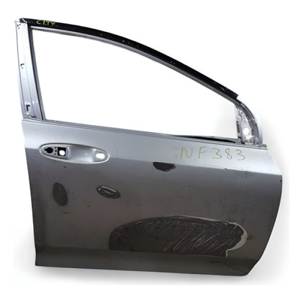 Porta Dianteira Direita Recuperada Honda City 2012 Dianteira Direito Prata