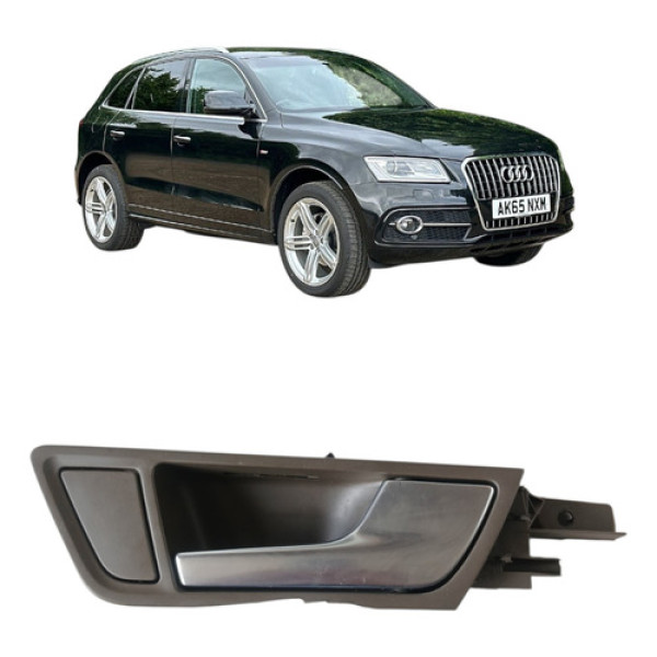 Maçaneta Interna Traseira Direita Audi Q5 2015 Marrom Marrom