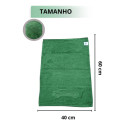 Toalha Secagem Automotiva Azul 40x60 400gsm Verde-escuro  Verde-escuro