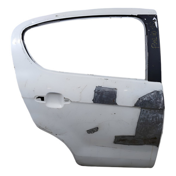 Porta Traseira Direita Recuperada Palio  Atractiv 2014/2016 Branco Direita Traseira