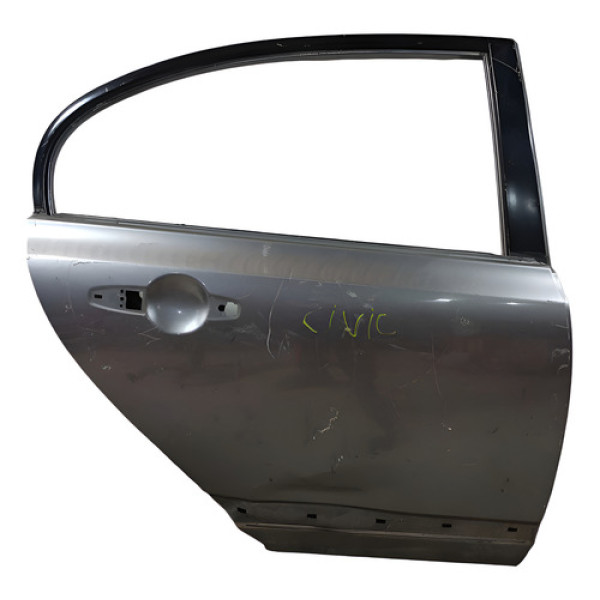 Porta Traseira Esquerda Recuperada  Honda Civic 2003 Traseira Esquerda Cinza