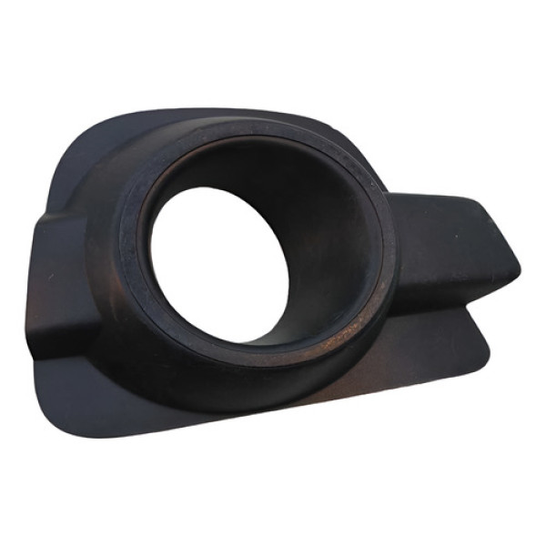 Moldura Farol Milha Esq  17 A 21  Sem Furo Renault Kwid 2021 Preto Esquerdo