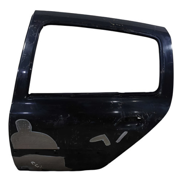 Porta Traseira Esquerda Recuperada Renault Clio 2000/2013 Traseira Esquerda Preto