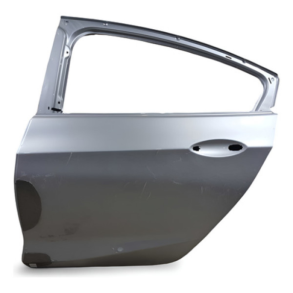 Porta Traseira Esq Recuperada Cruze 2017 Chevrolet  Traseira Esquerda Prateado