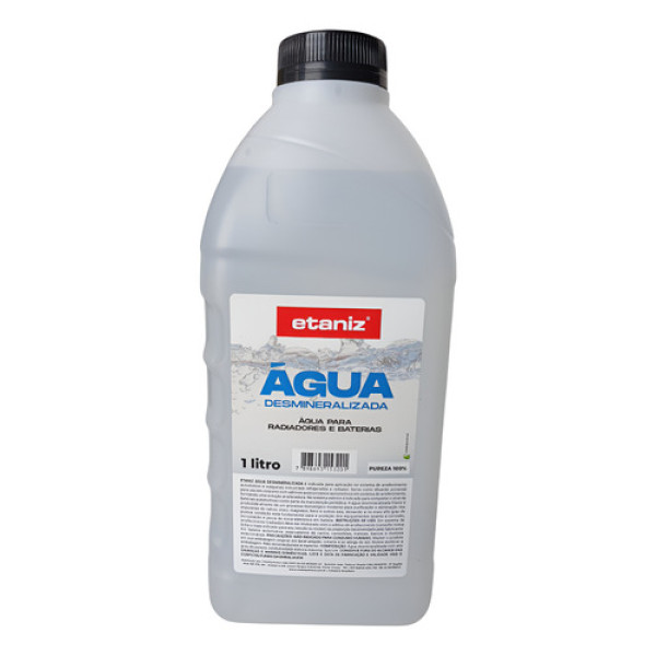 Água Desmineralizada Para Baterias E Radiadores Etaniz 1l  Branco