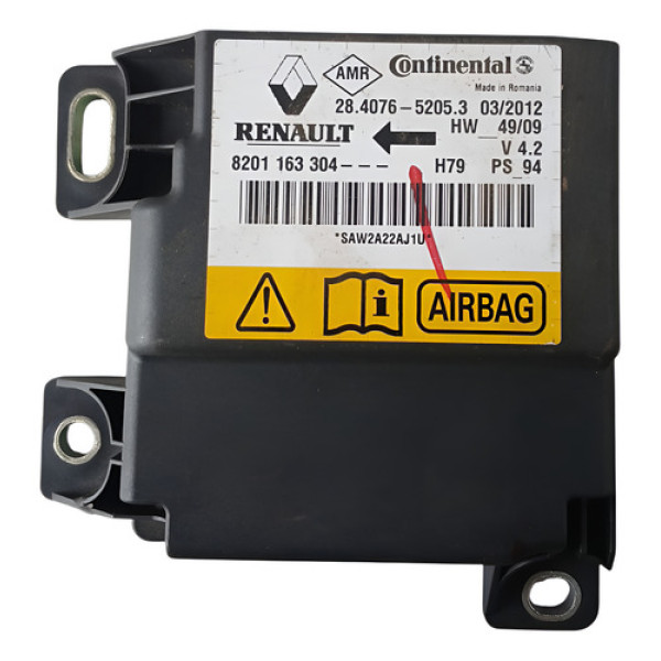 Módulo Conforto Renault Sandero Logan 08/18 Preto - Preto