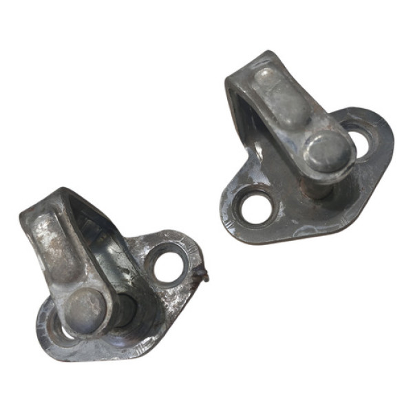 Par Batente De Portas Chevrolet Montana 2013 Cinza-escuro