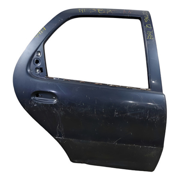 Porta Traseira Direita Recupéravel  Palio 1996/2000 Preto Direita Traseira