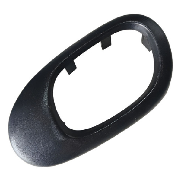 Moldura Maçaneta Interna Dianteira Direita Peugeot 206 2007 Preto Dianteira