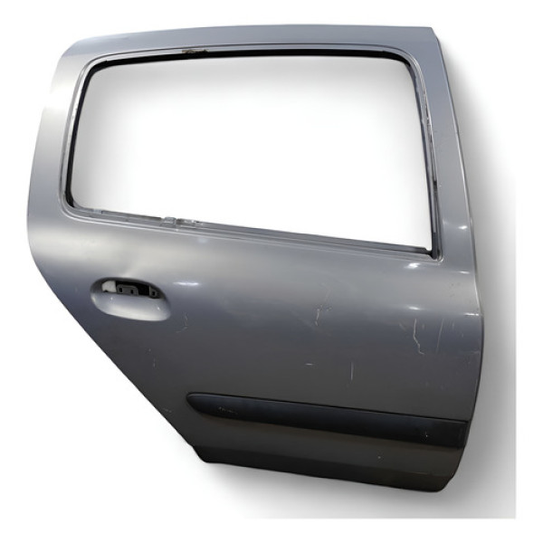 Porta Traseira Direita Recuperavel  Clio 2000/2012 Traseira Direita Prateado