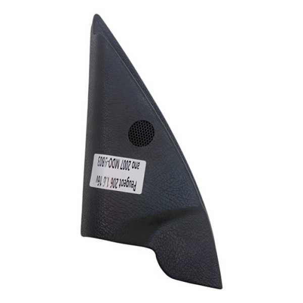Acabamento Interno Retrovisor Esquerdo Peugeot 206 2007 Preto