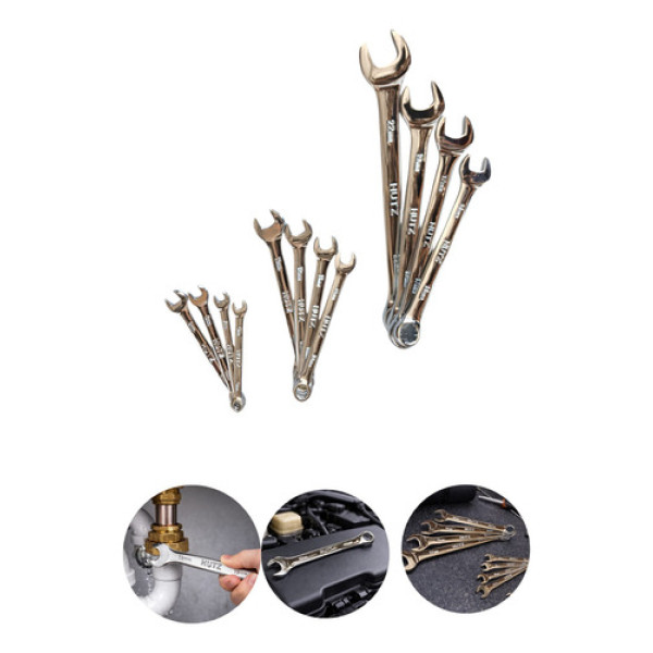 Jogo Chaves Combinadas 12 Pçs 6mm A 22mm Aço Carbono Hutz  1