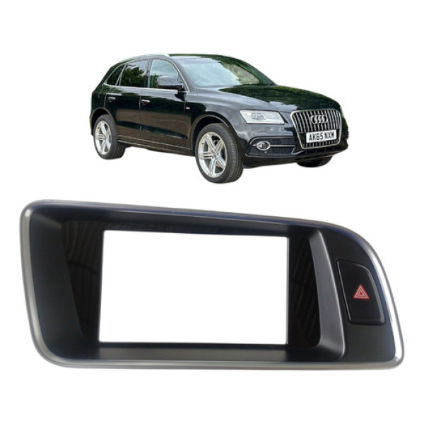 Moldura Tela Multimídia Audi Q5 2015 Preto Preto
