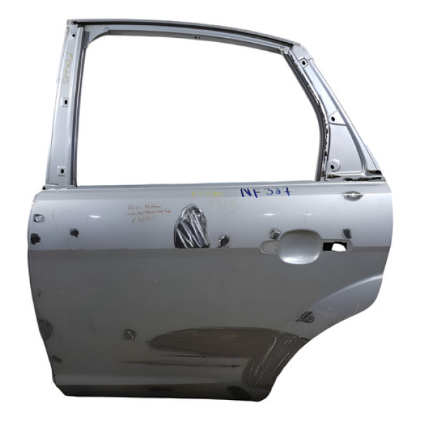 Porta Traseira Esq Recuperada Ford Focus  2009/2013 Traseira Esquerdo Prateado
