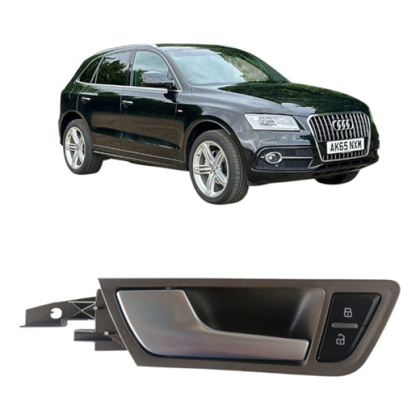 Maçaneta Interna Dianteira Esquerda Audi Q5 2015 Marron Dianteira