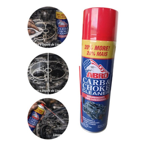 Descarbonizante Abro Carb Choke Cleaner 500ml Azul Azul