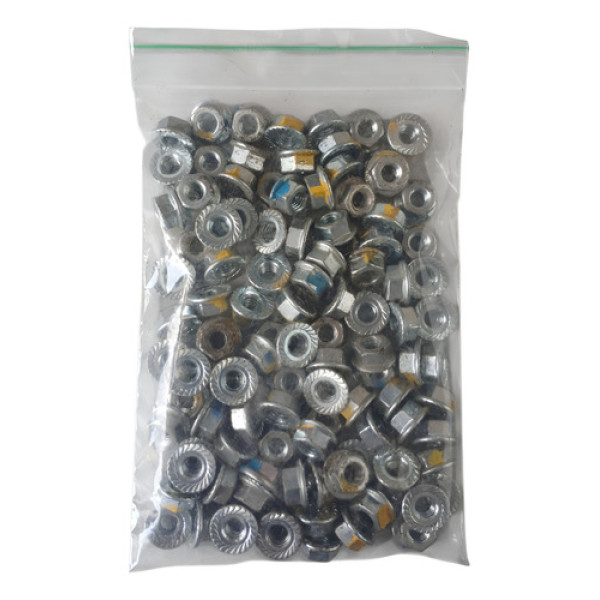 Porca Sextavada Flangeada M06 Ch 10 Rosca Grossa 100un