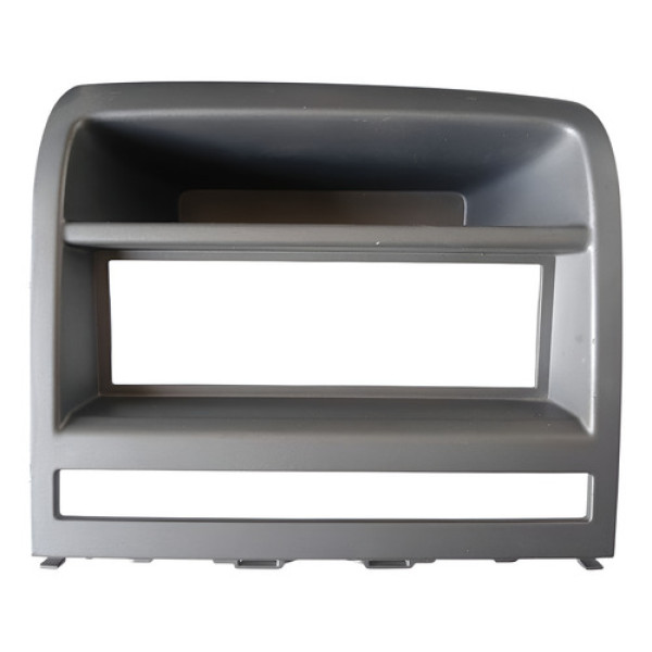 Moldura Radio Painel Fiat Palio Siena Idea 04/12 Cinza Cinza