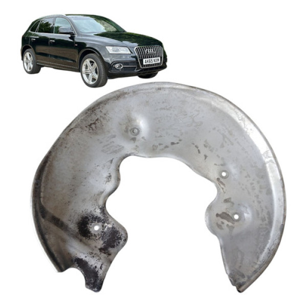 Defletor Protetor Disco Freio Traseiro Direito Audi Q5 2015 Cinza