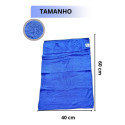 Toalha Secagem Automotiva Azul 40x60 400gsm