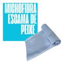 Microfibra Automotiva Escama De Peixe 38x60 Azul 260 Gsm  Azul