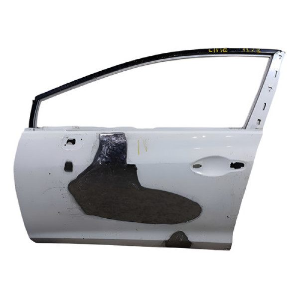 Porta Dianteira Esquerda Recuperada New Civic 2012/2016 Dianteira Esquerdo Branco