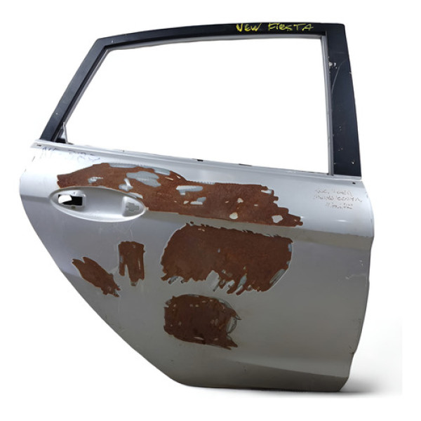 Porta Tarseira Direita Recuperada New Fiesta 2013/2019 Traseira Direito Branco