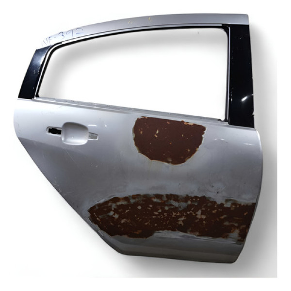 Porta Traseira Direita Recuperada  Chevrolet Agile 2010/15 Traseira Direita Prateado